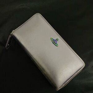Vivienne Westwood Gray Zip Wallet